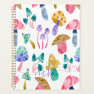 Champignons aquarelle mignons 