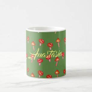 Champignons Art Motif Mug personnalisé