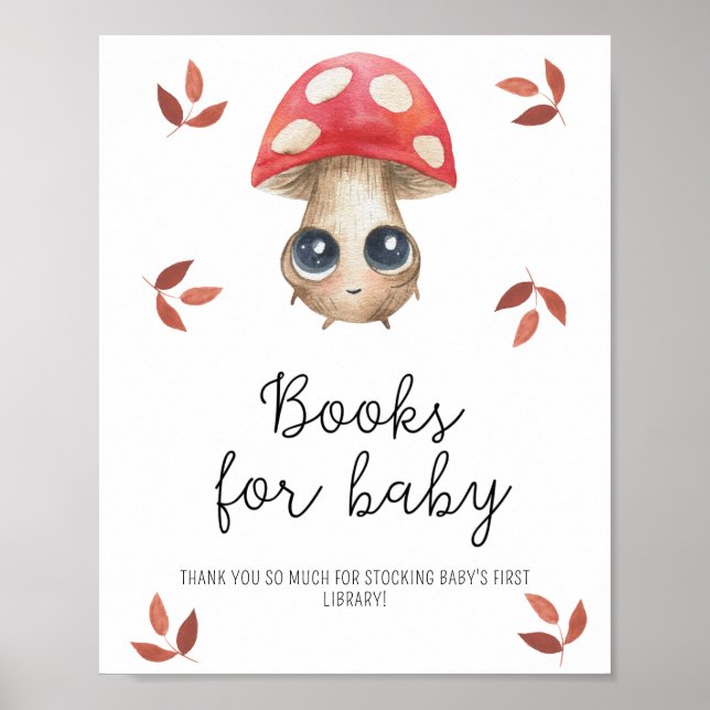 Champignons mignons - Livres pour bébé poster (Devant)