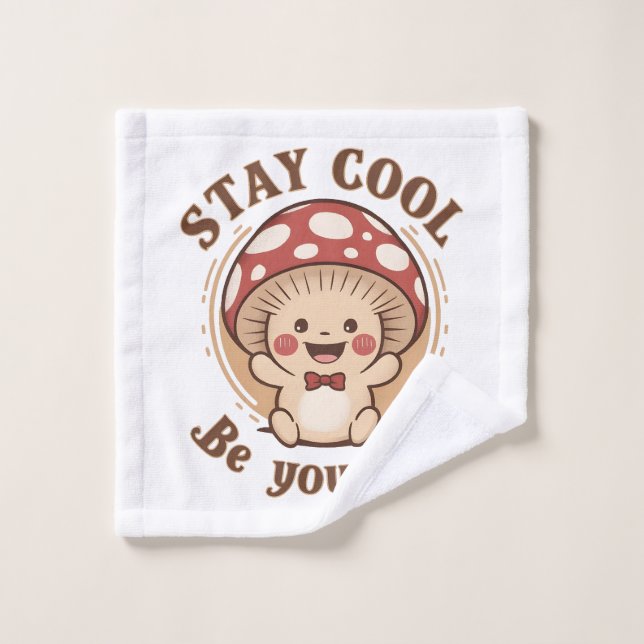 Champignons positifs (Gant de toilette)