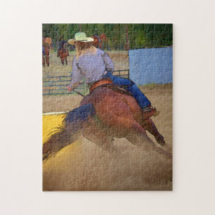 Champion Barrel Racer Jigsaw Puzzle