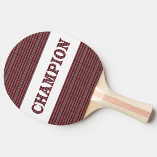 CHAMPION Black Rubber Back Pin Pong Paddle