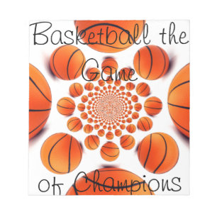 Champion Court Vision:  Basketball Game of Champs Notepad