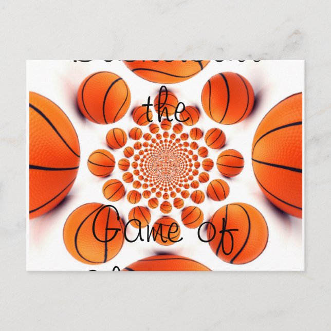 Champion Court Vision:  Basketball Game of Champs Postcard