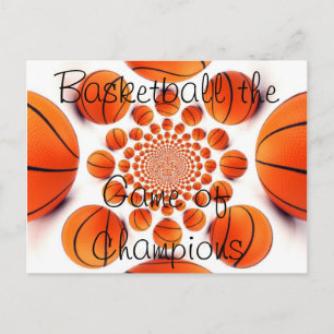 Champion Court Vision:  Basketball Game of Champs Postcard