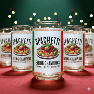 Champion de la famille drôle qui mange des spaghet