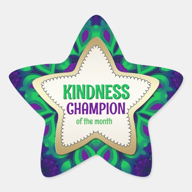Champion de la gentillesse du Sticker Month Star (Devant)
