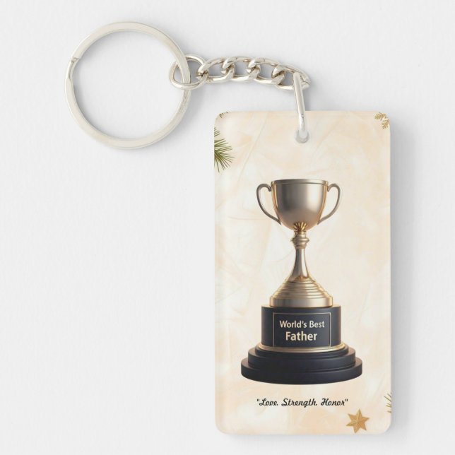 "Champion Father Award" Keychain (Front)