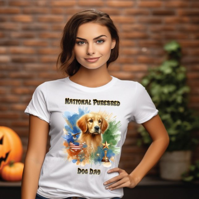 Champion Golden Retriever Sparkles With Trophy T-Shirt (Creator Uploaded)