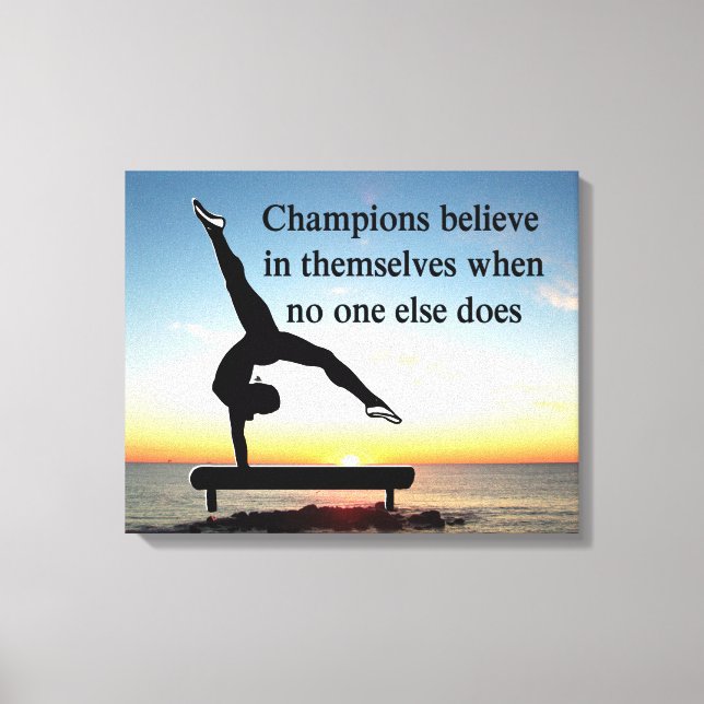 CHAMPION GYMNAST CANVAS PRINT (Front)