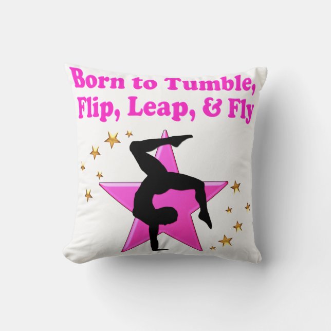 CHAMPION GYMNAST THROW PILLOW (Front)