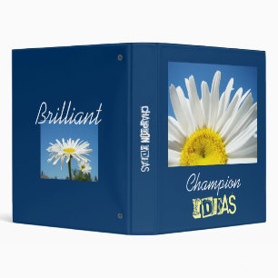Champion IDEAS binder gifts Blue Sky Daisies