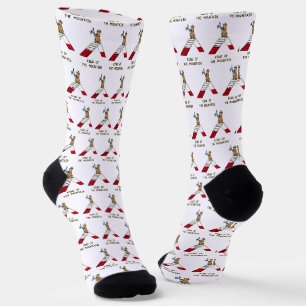 Champion king of the mountain dog agility funny socks