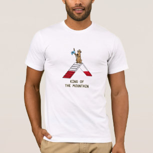 Champion king of the mountain dog agility funny T-Shirt