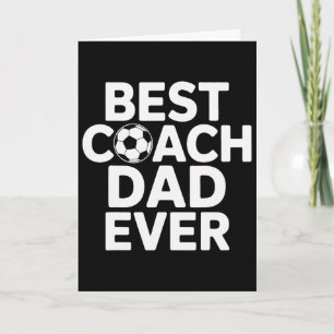 Champion Mentor Best Coach Dad Ever Soccer Coach  Card