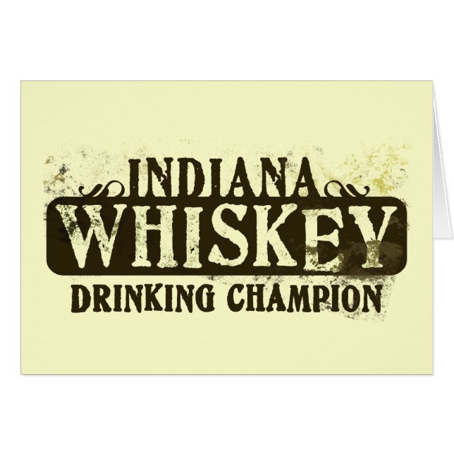Champion potable de whiskey de l'Indiana (Devant horizontal)