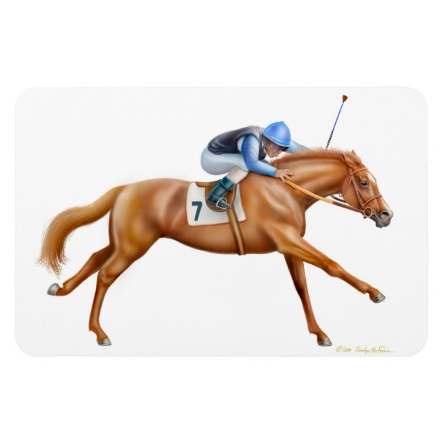 Champion Race Horse Premium Magnet (Horizontal)