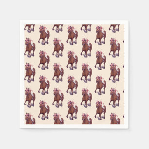 Champion Racehorse Thoroughbred Wins Napkin