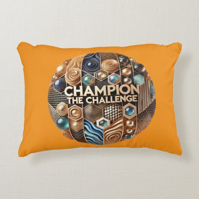 Champion the Challenge Pillow cover (Front)