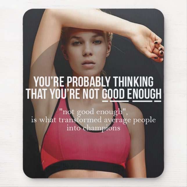 CHAMPION - Women's Workout Motivational Mouse Pad (Front)