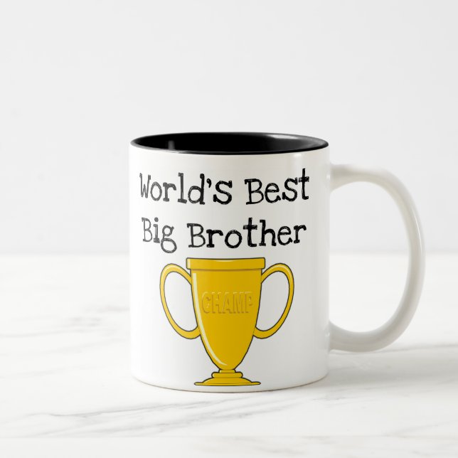 Champion World's Best Big Brother Two-Tone Coffee Mug (Right)