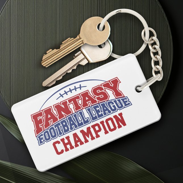 Championne d'Imaginaire de football (Personalized Keychain - fantasy football champion)