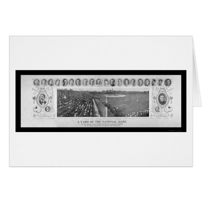 Champions de baseball Chicago Cubs Photo 1907 (Devant horizontal)