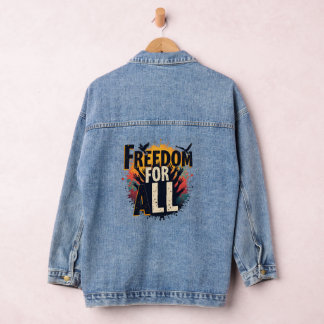 Champions Never Quit: The Power of Perseverance" Denim Jacket