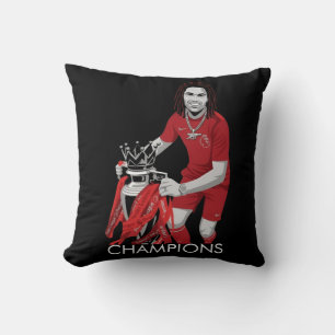 Champions of England Arteta Arsenal Throw Pillow