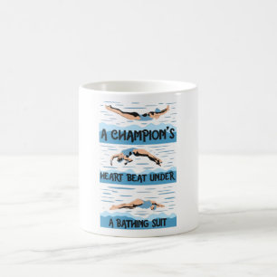 Champions Swimmer - Bathing Suit Coffee Mug
