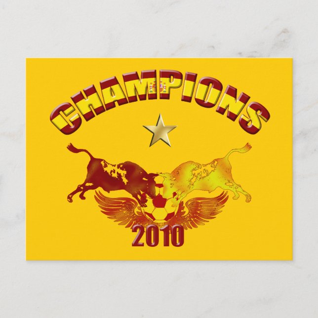 Champions toro Spanish bulls 2010 Postcard (Front)