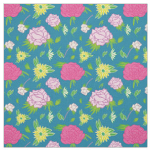 championships and daisies fabric