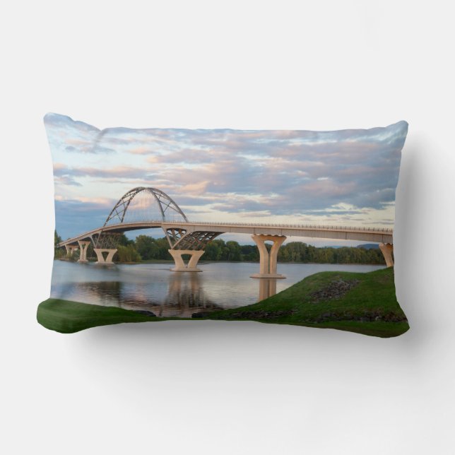 Champlain Bridge Lumbar Pillow (Front)