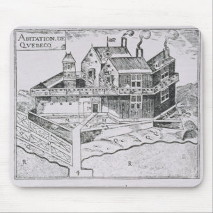 Champlain's View of Quebec Mouse Pad
