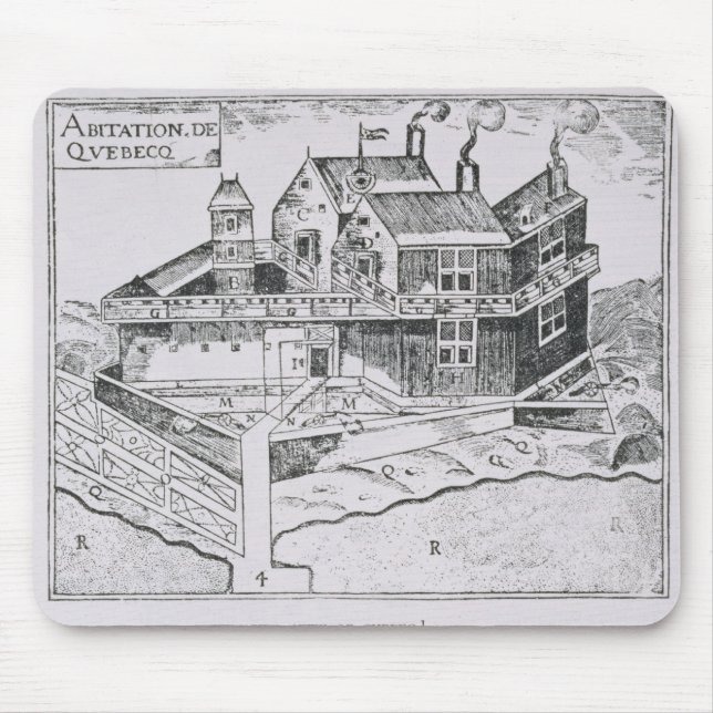 Champlain's View of Quebec Mouse Pad (Front)