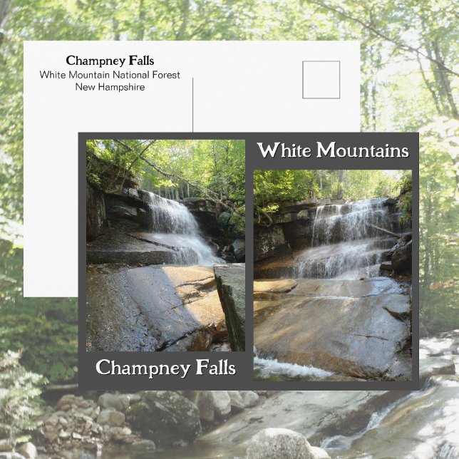 Champney Falls White Mountains Waterfall NH Photos Postcard (Creator Uploaded)