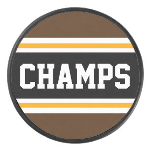 CHAMPS Brown Jaune Noir Blanc Sportif Stripes
