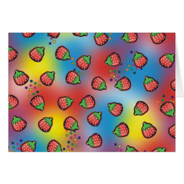 Champs de fraises Tie Dye (Devant horizontal)