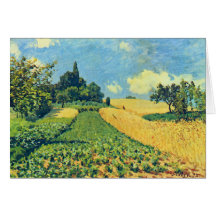 Champs de grain d'Alfred Sisley Argenteuil
