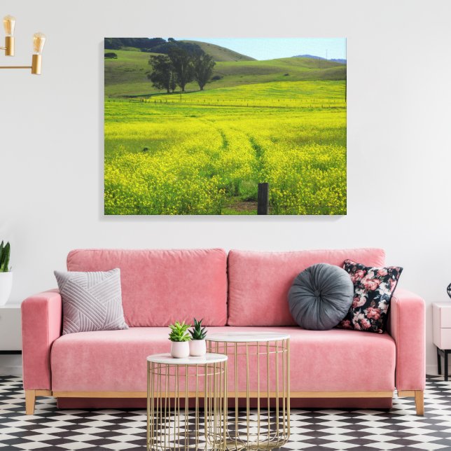 Champs de graines de moutarde - Toile enrobée (Insitu(Salon))