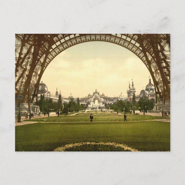 Champs de Mars, Exposition Universal, Paris France Postcard (Front)