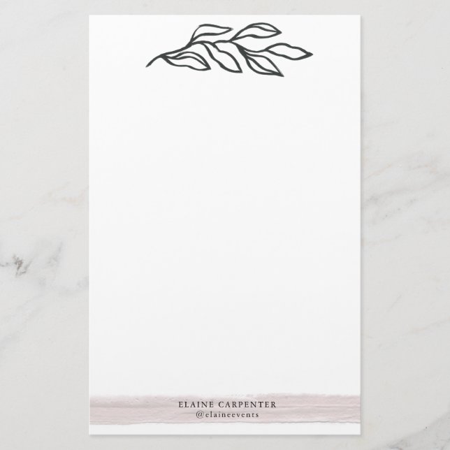 Champs de rêve | Papier papeterie personnalisé (Devant)