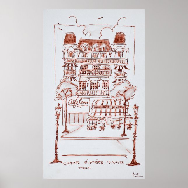 Champs Elysees | Paris, France Poster (Front)