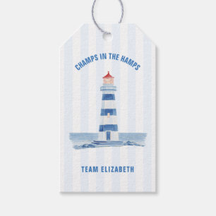 Champs in the Hamps Coastal Chic Bachelorette Gift Tags