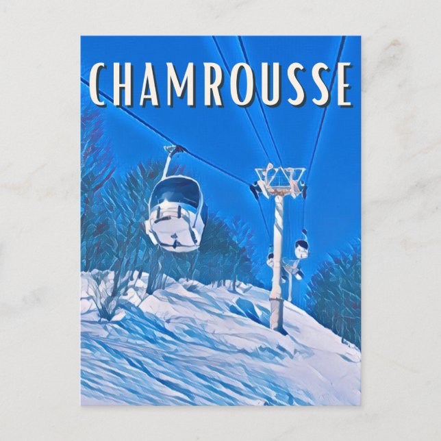 Chamrousse Ski resort Postcard (Front)