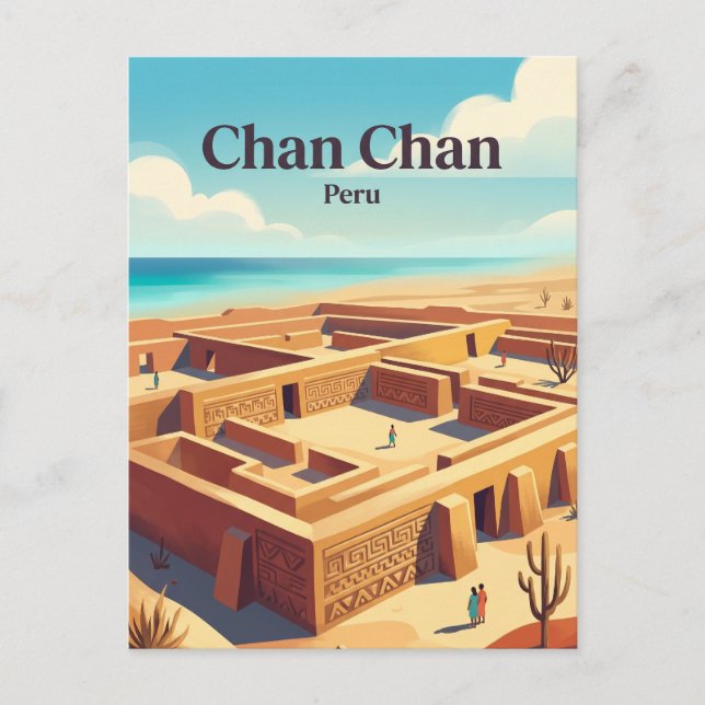 Chan Chan Archaeological Zone Peru Postcard (Front)