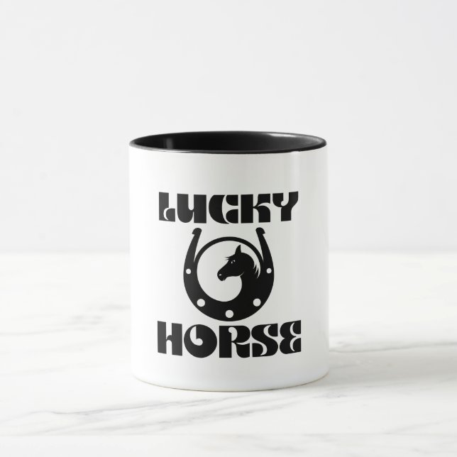 Chance Cheval Horseshoe Mug - Charme et Bonne chan (Centre)