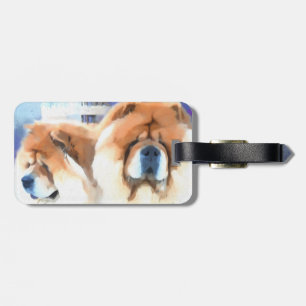 CHANCE & CHLOE heARTdog chow Luggage Tag