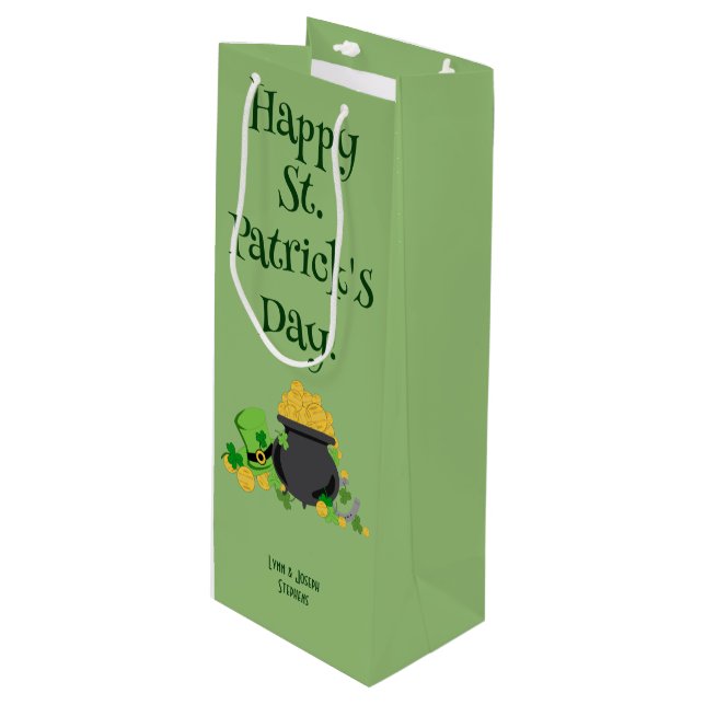 Chance de cutesy pour le sac cadeau irlandais (Devant Angle)
