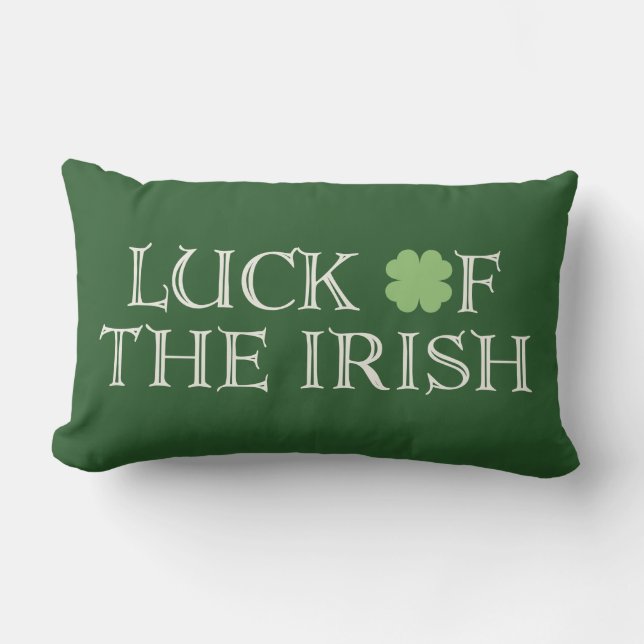 Chance du coussin irlandais de jour de St Patricks (Recto)